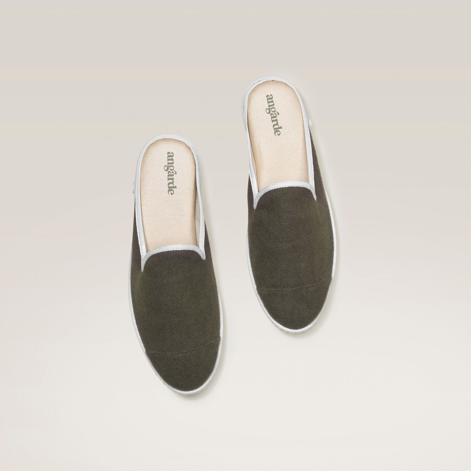 La mule en lin recyclé, kaki 3