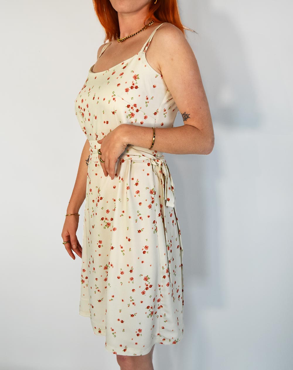 Robe en EcoVero print ditsy mode éthique