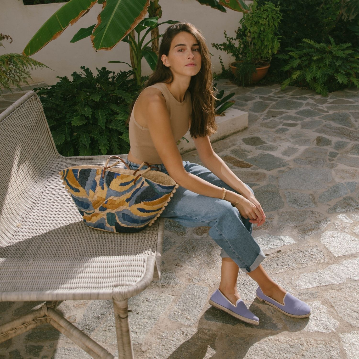 Espadrille en coton recyclé, violet 2