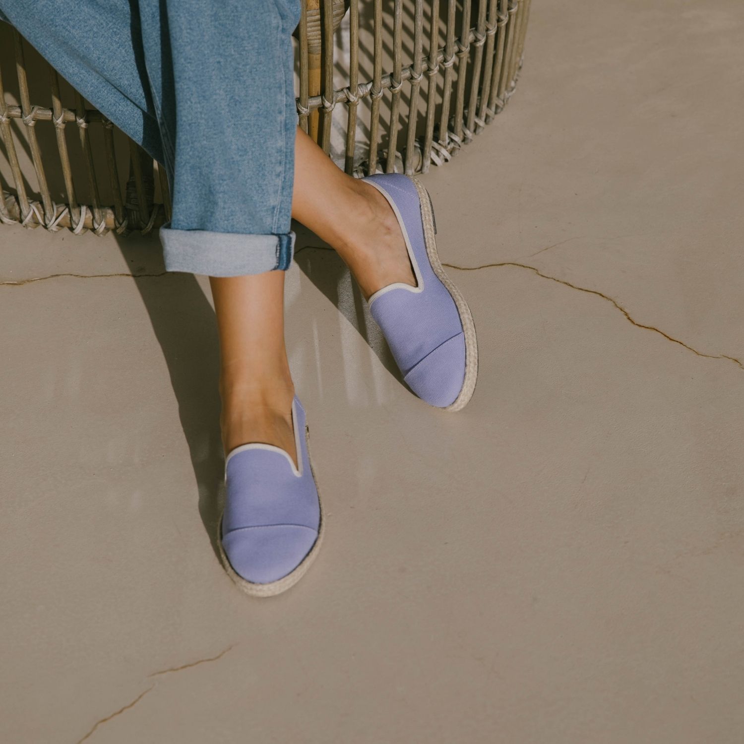 Espadrille en coton recyclé, violet 3