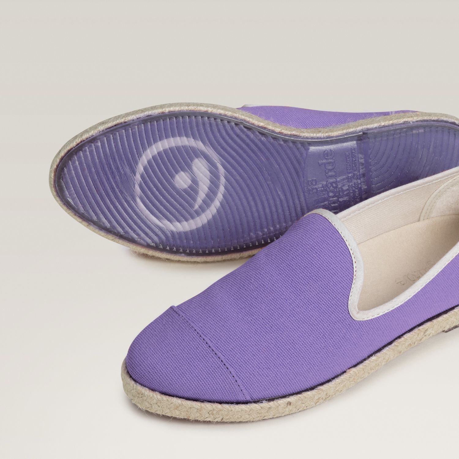 Espadrille en coton recyclé, violet 5