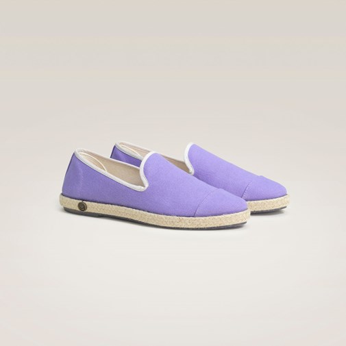 Espadrille en coton recyclé, violet