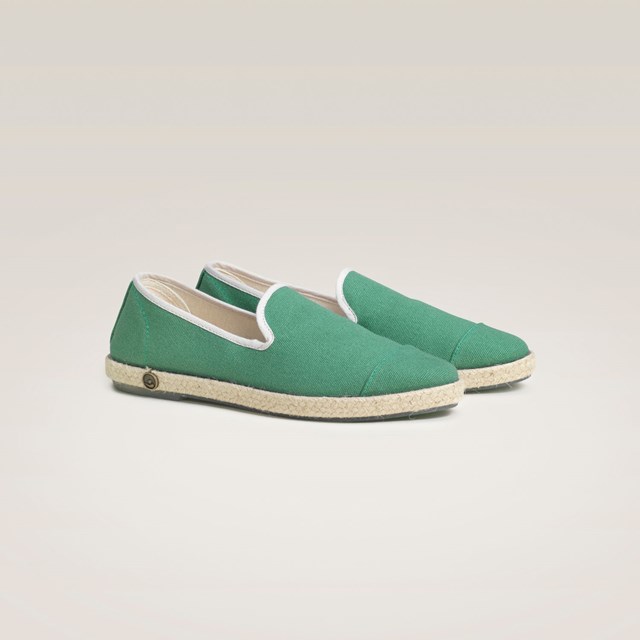Espadrille en coton recyclé, vert 4