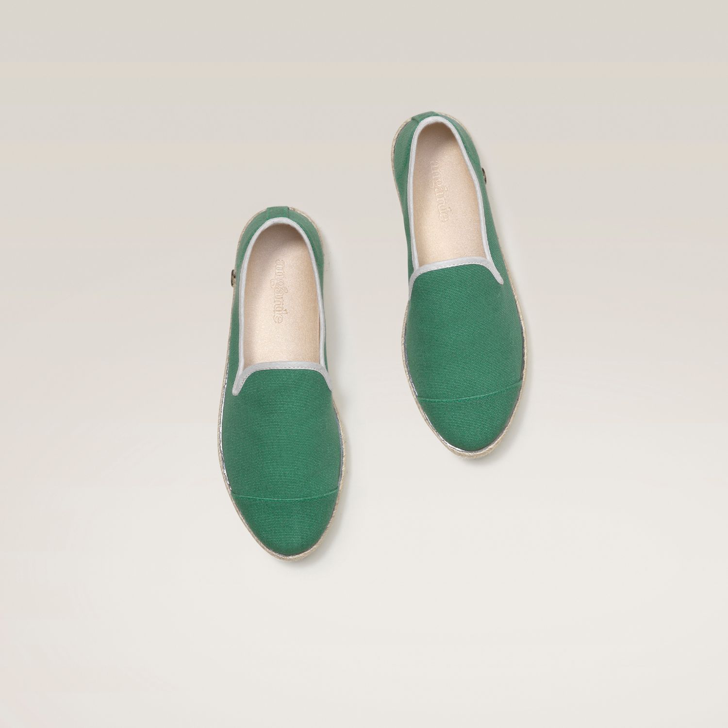 Espadrille en coton recyclé, vert 3