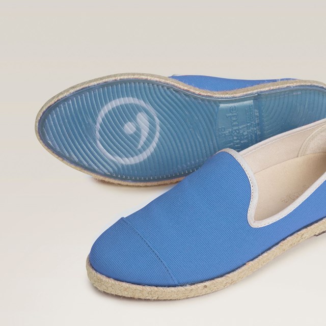 Espadrille en coton recyclé, bleu 5