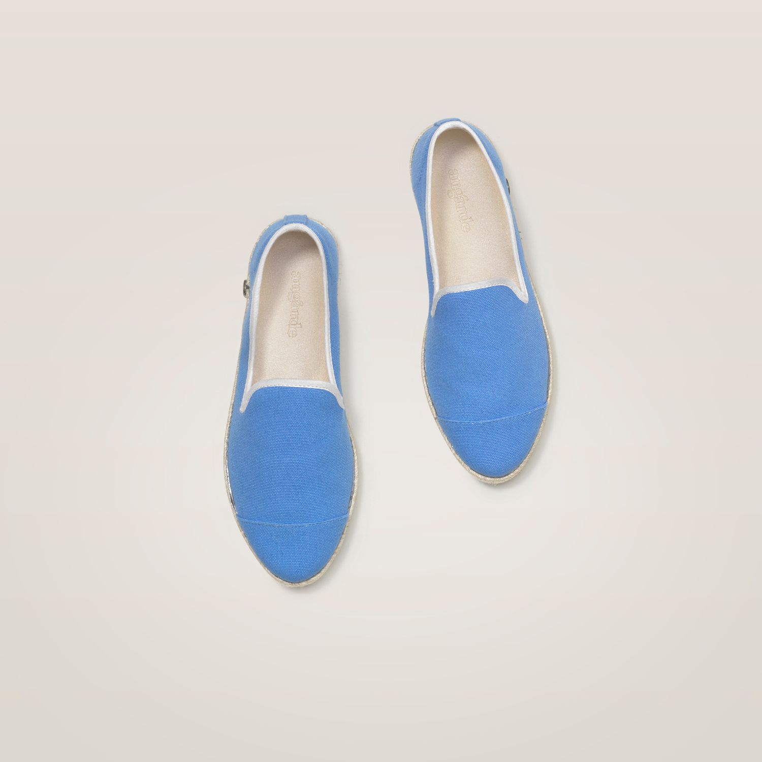 Espadrille en coton recyclé, bleu 7