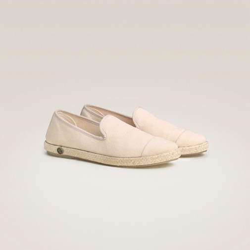 Espadrille en coton recyclé, beige