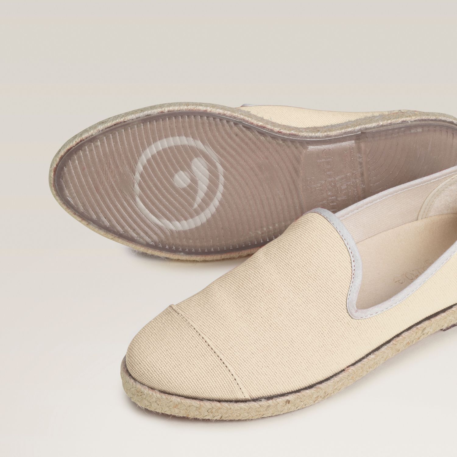Espadrille en coton recyclé, beige 4
