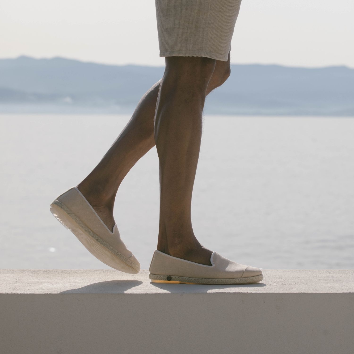 Espadrille en coton recyclé, beige 5