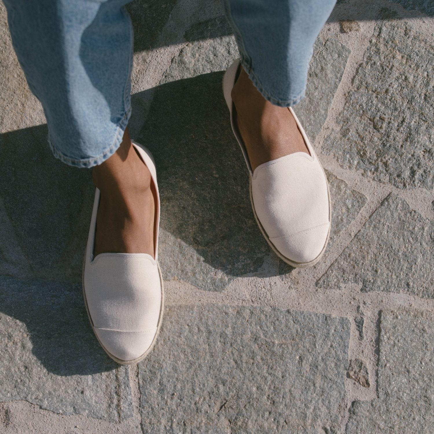 Espadrille en coton recyclé, beige 6