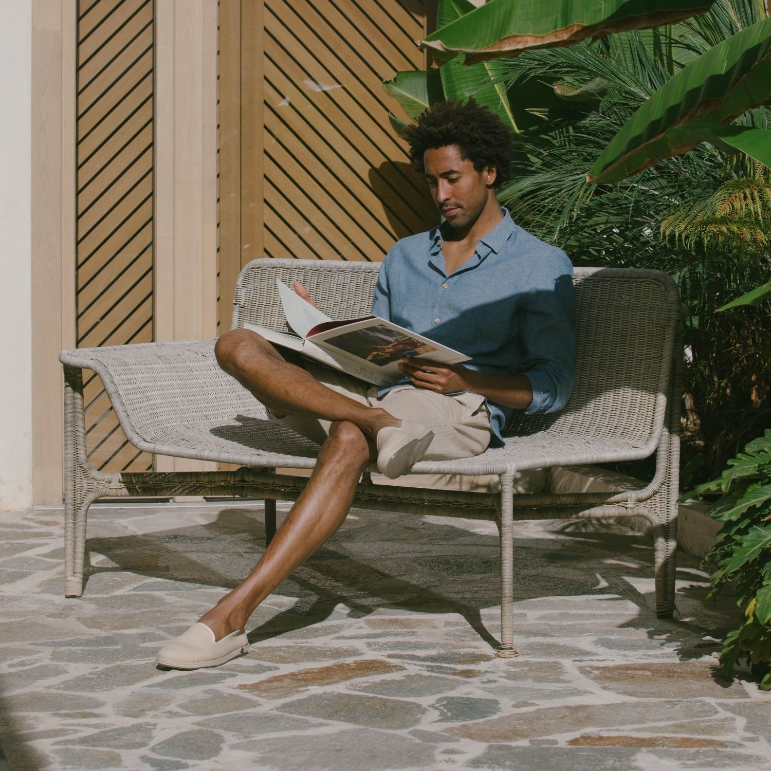 Espadrille en coton recyclé, beige 7