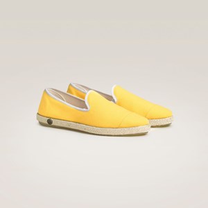 Espadrille en coton recyclé, jaune