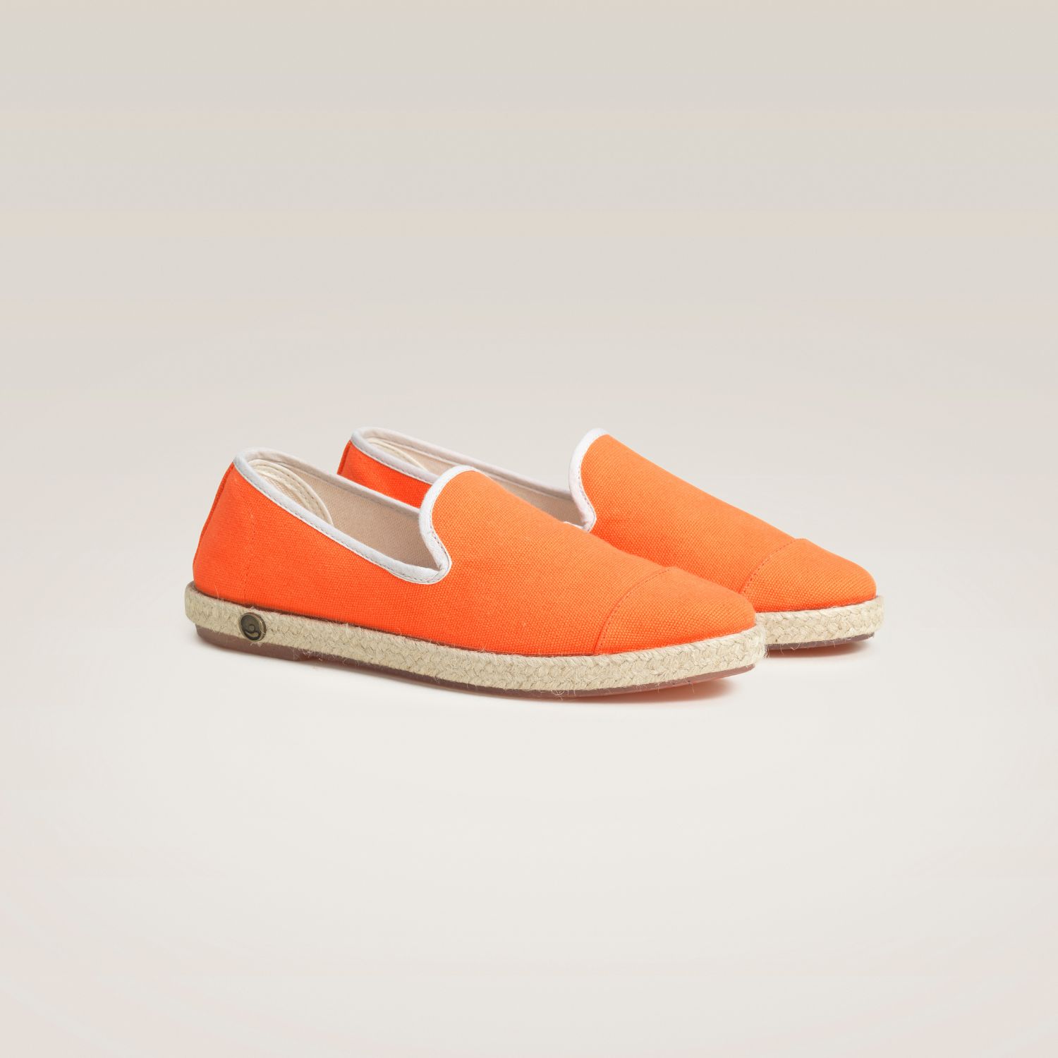 Espadrille en coton recyclé, orange 6