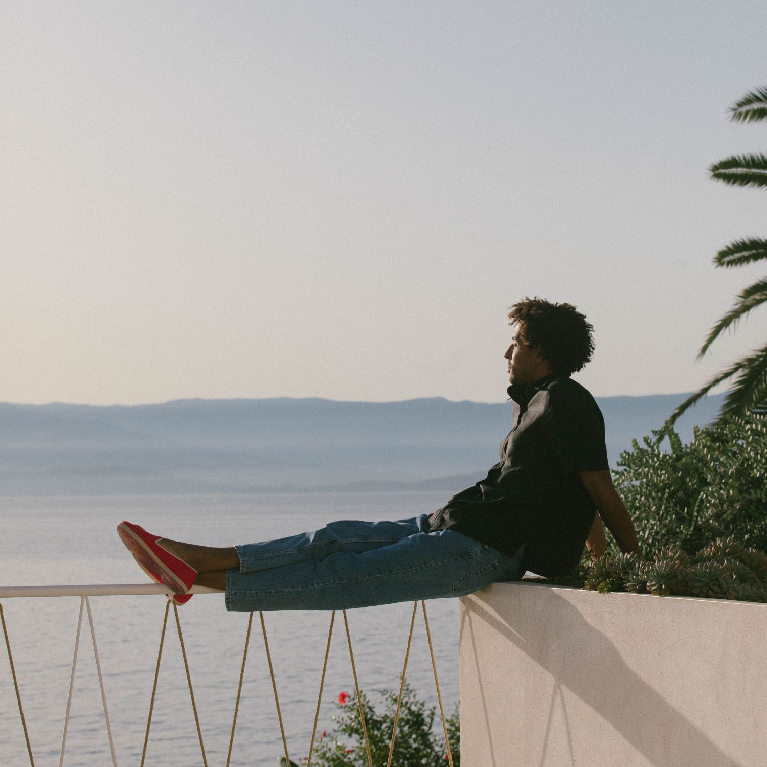Espadrille en coton recyclé, rouge 5