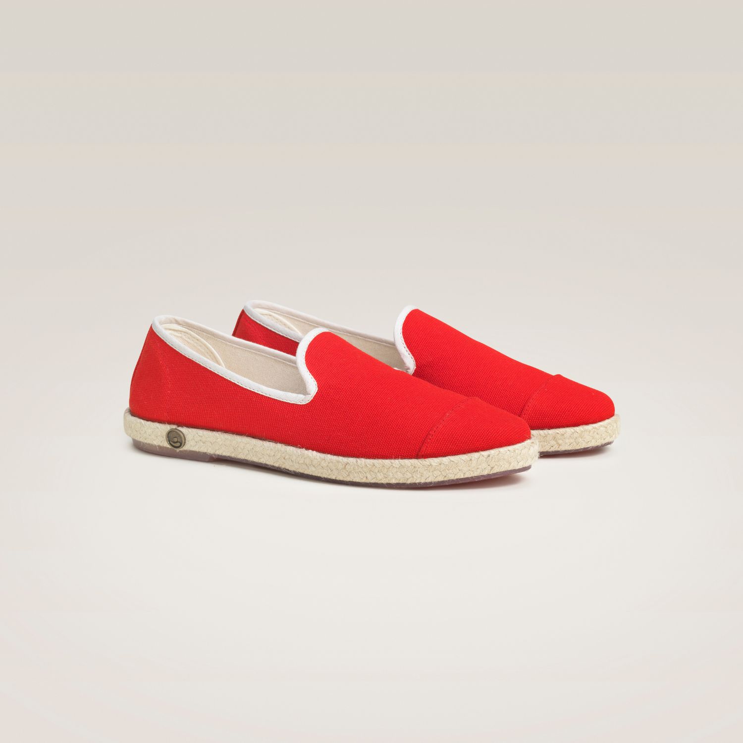 Espadrille en coton recyclé, rouge 6