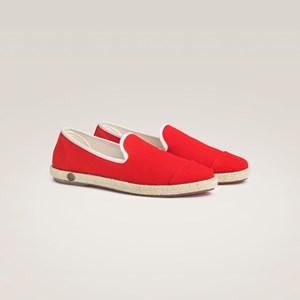 Espadrille en coton recyclé, rouge