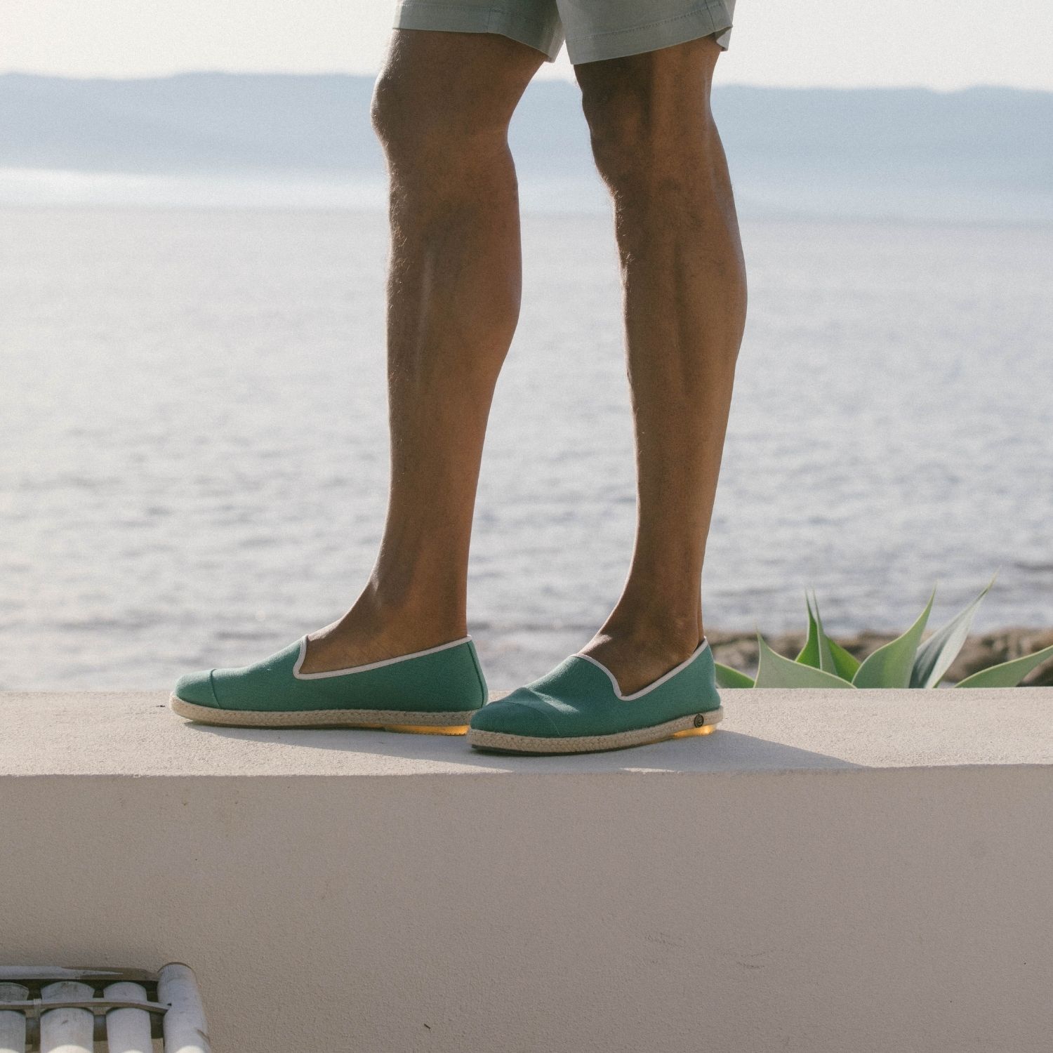 Espadrille en coton recyclé, vert 4