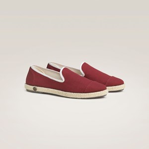 Espadrille en coton recyclé, bordeaux