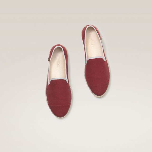 Espadrille en coton recyclé, bordeaux 8