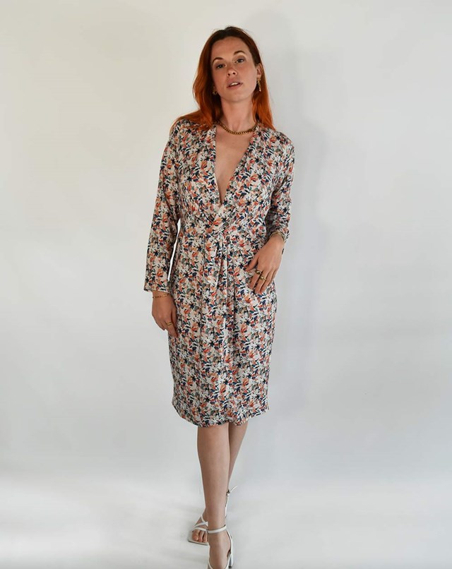 ROBE FANTAISIE ZEVA 100% ECOVERO écoresponsable devant
