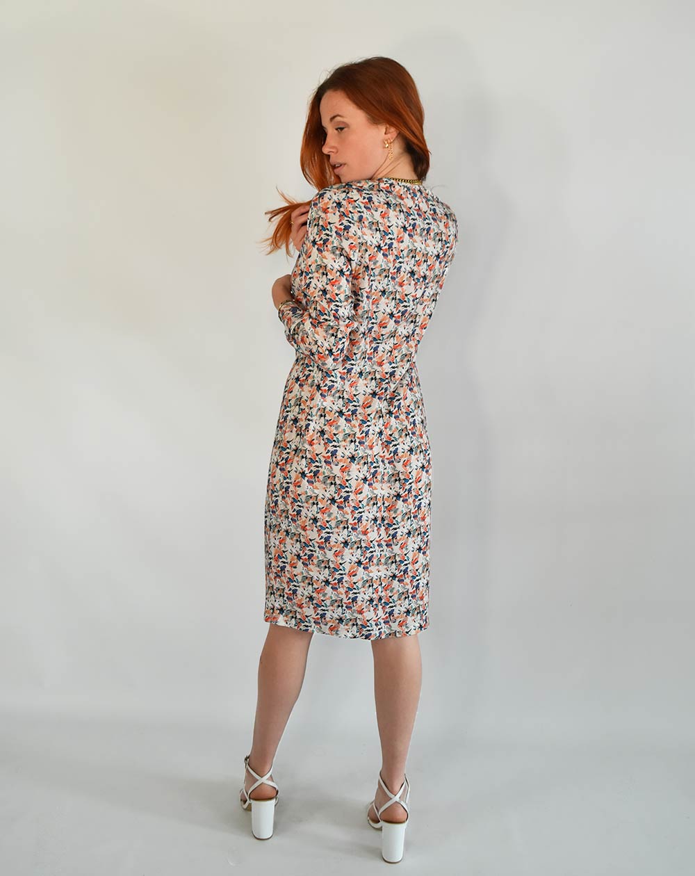 ROBE FANTAISIE ZEVA 100% ECOVERO écoresponsable de dos