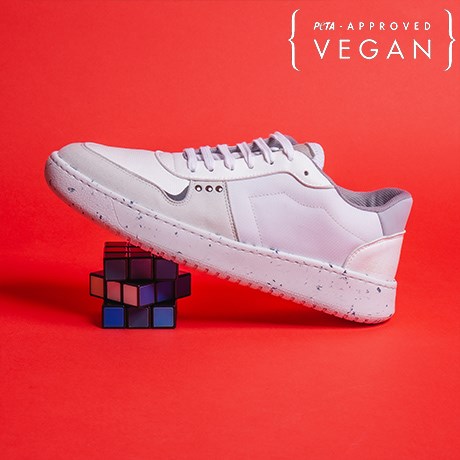 Baskets EVAN blanc 100% végane et recyclée - Profil