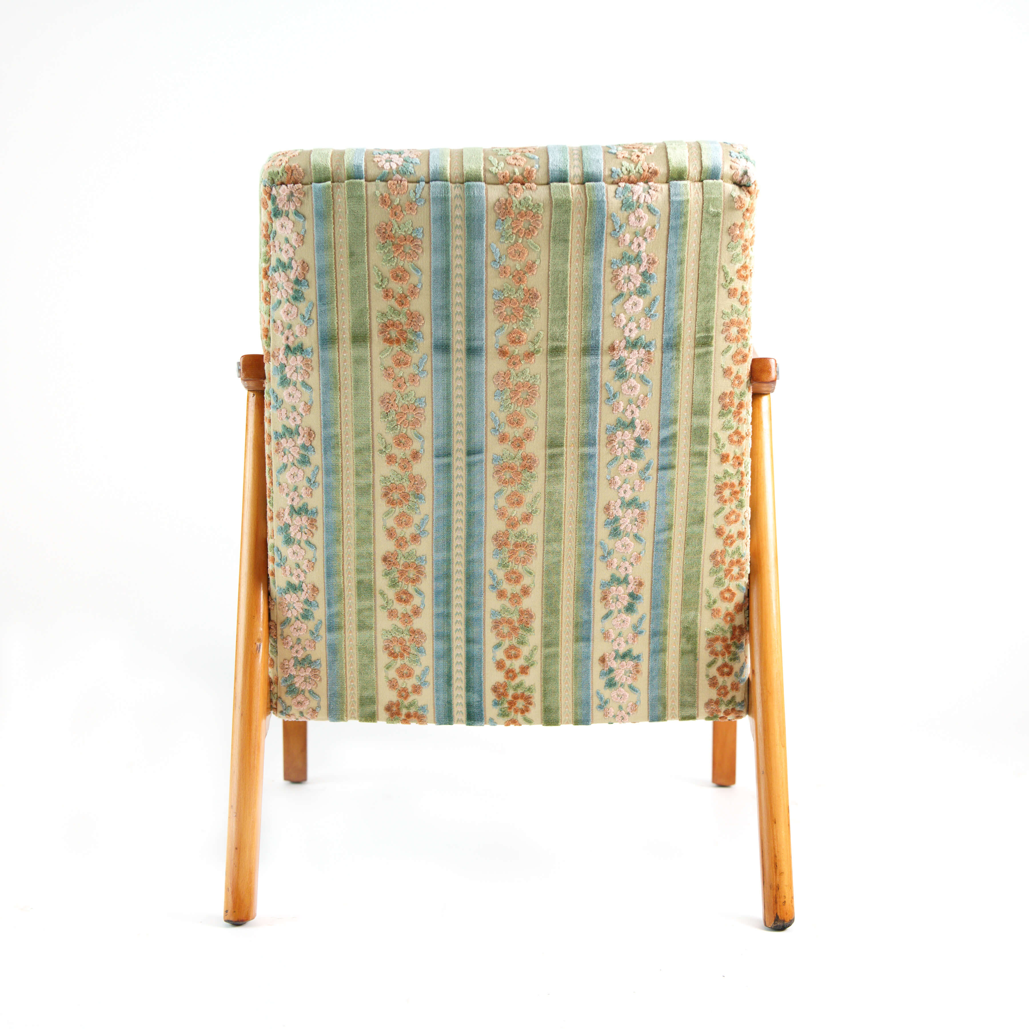 Fauteuil vintage restauré et retapissé - Marie Antoinette 5