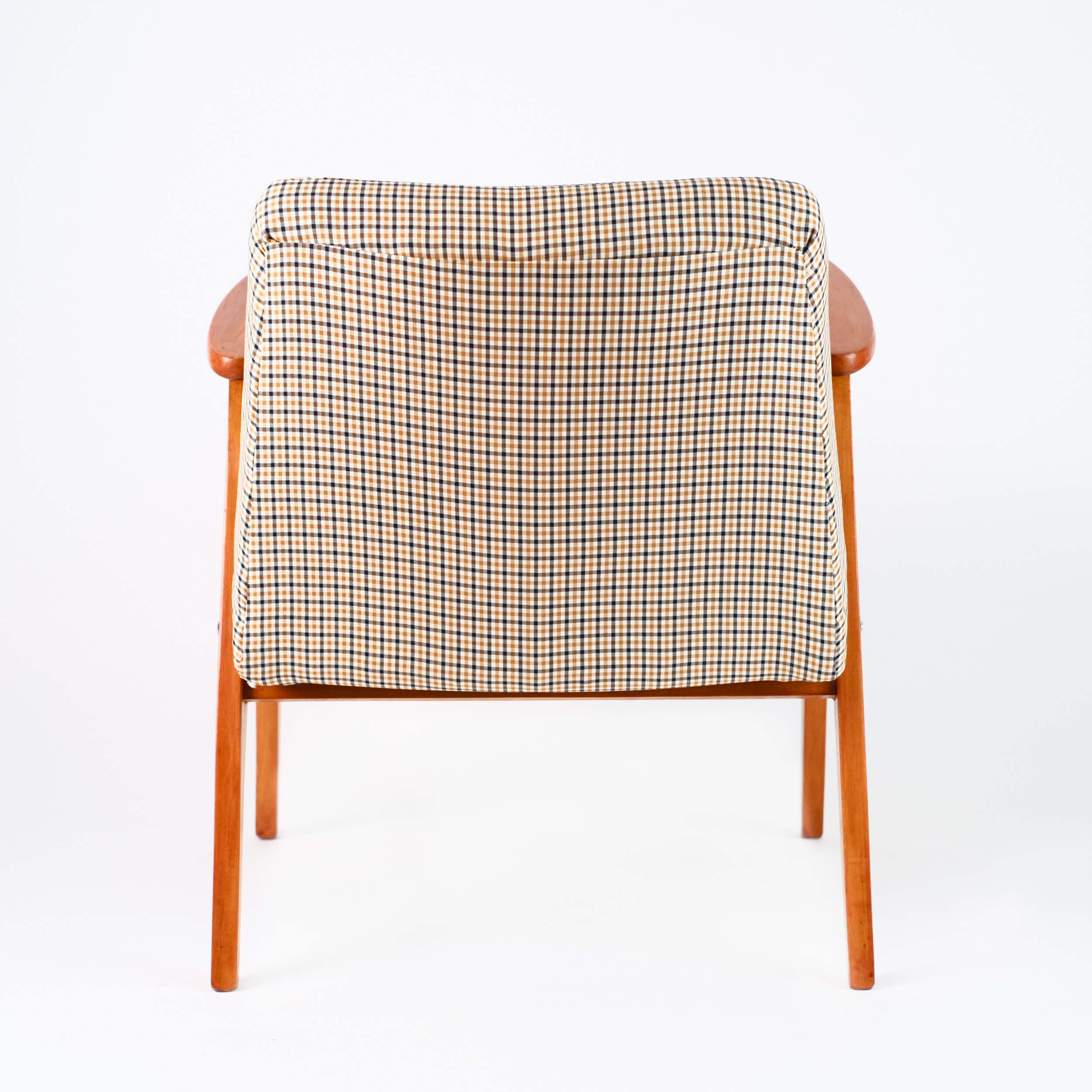 Fauteuil vintage restauré et retapissé - 366 Trench 4