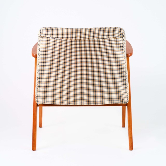 Fauteuil vintage restauré et retapissé - 366 Trench 4