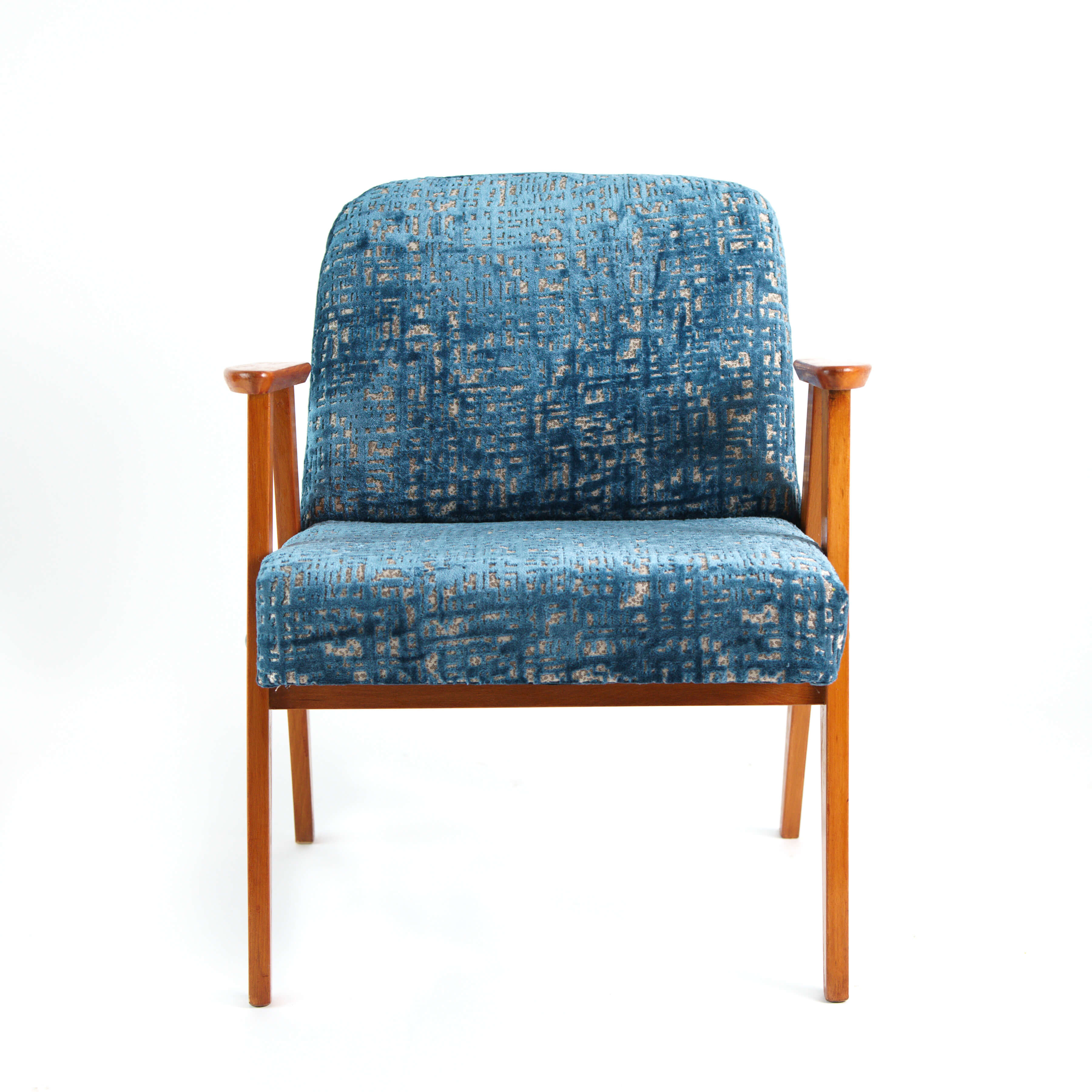 Fauteuil vintage restauré et retapissé - Moby Dick 5