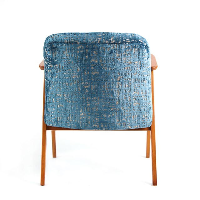 Fauteuil vintage restauré et retapissé - Moby Dick 4