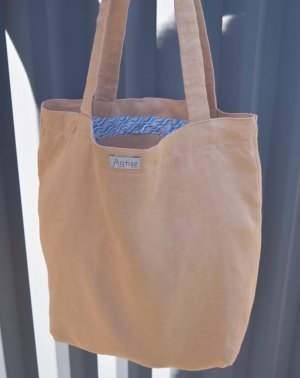 SAC CABAS EN LIN UPCYCLÉ - Made in France - 38x44