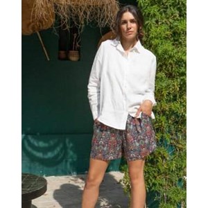 SHORT ZHORTY FLUIDE 100% ECOVERO IMPRIMÉ MARINE