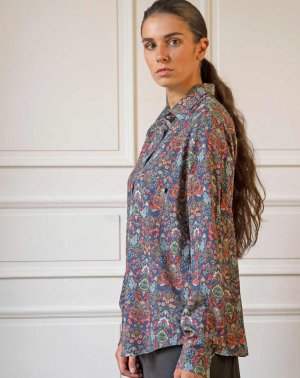 CHEMISE ZALABIS FEMME - 100% EcoVero imprimé fleuris Aatise mode éthique