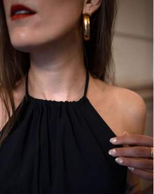 Détail du devant de la robe Zella Aatise