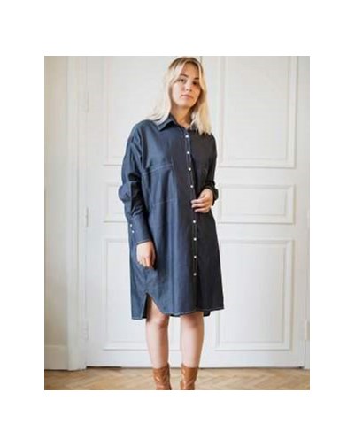 ROBE CHEMISE ZAZUM OVERSIZE - En jean Made in France