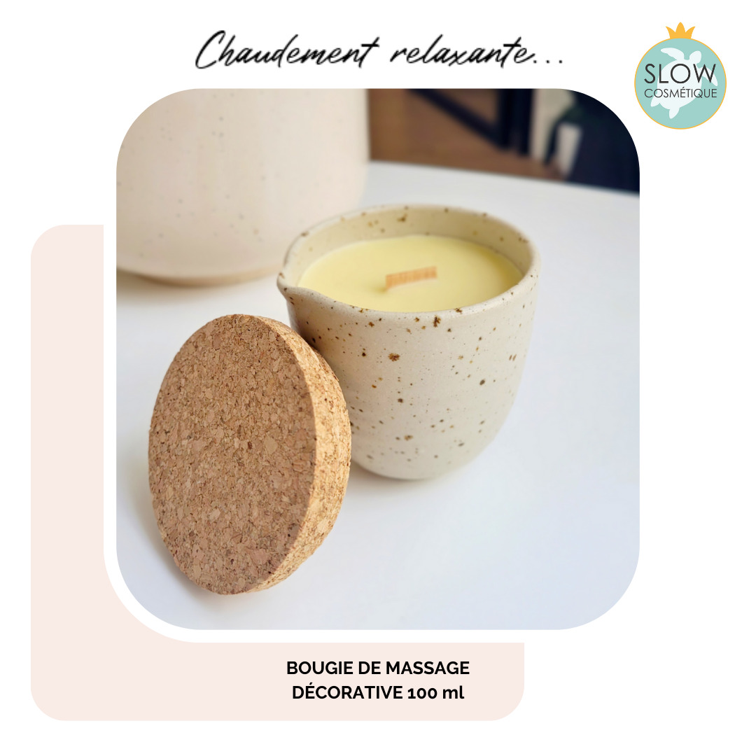 Bougie de massage décorative pour faire joli ou ou pour se détendre
