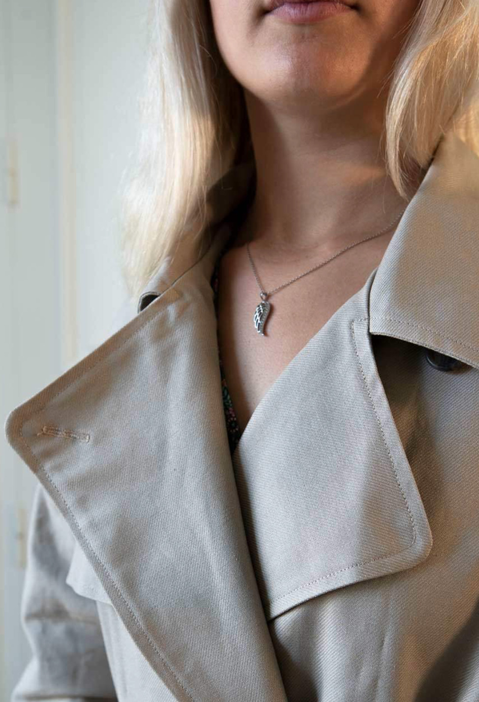 TRENCH ZOLA FEMME - Coton upcyclé beige Made in France