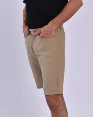 Short Ziggy Homme en 100% Lin Beige 3