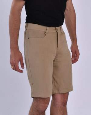 Short Ziggy Homme en 100% Lin Beige 4