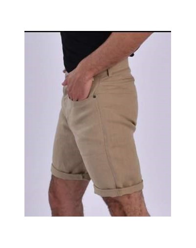 Short Ziggy Homme en 100% Lin Beige