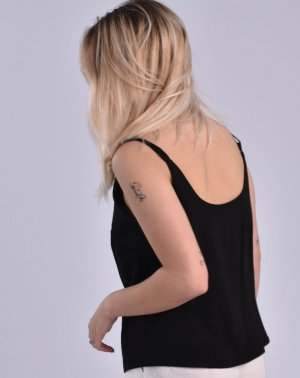 Produit : DÉBARDEUR BRETELLE ZUVY NOIR - de dos