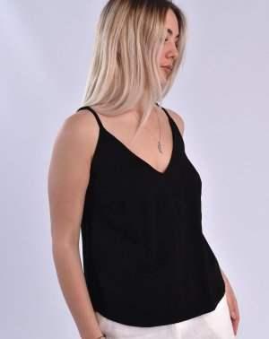 Produit : DÉBARDEUR BRETELLE ZUVY NOIR 100% VISCOSE AATISE ÉCORESPONSABLE