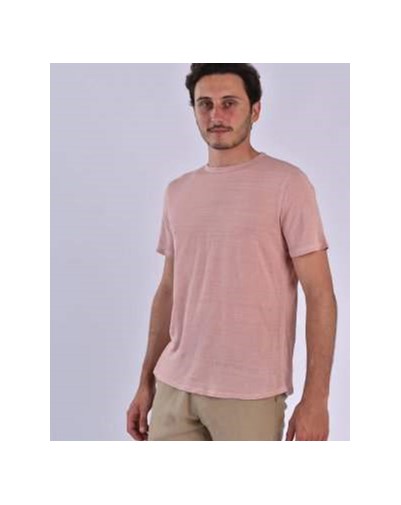 T-SHIRT ZOKKA HOMME - 100% Lin Rose