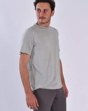 T-SHIRT ZOKKA HOMME - 100% Lin Gris