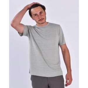 T-SHIRT ZOKKA HOMME - 100% Lin Gris