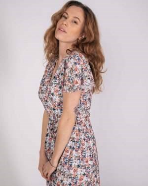 ROBE ZARGOT 100% EcoVero MANCHES PAPILLONS - Imprimés tâches