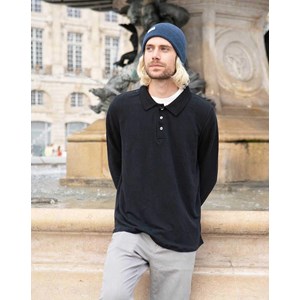 POLO ZOLUI HOMME - 100% LIN Noir