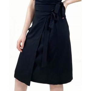 JUPE ZANA PORTEFEUILLE COURTE - 100% Ecovero noir Made in France