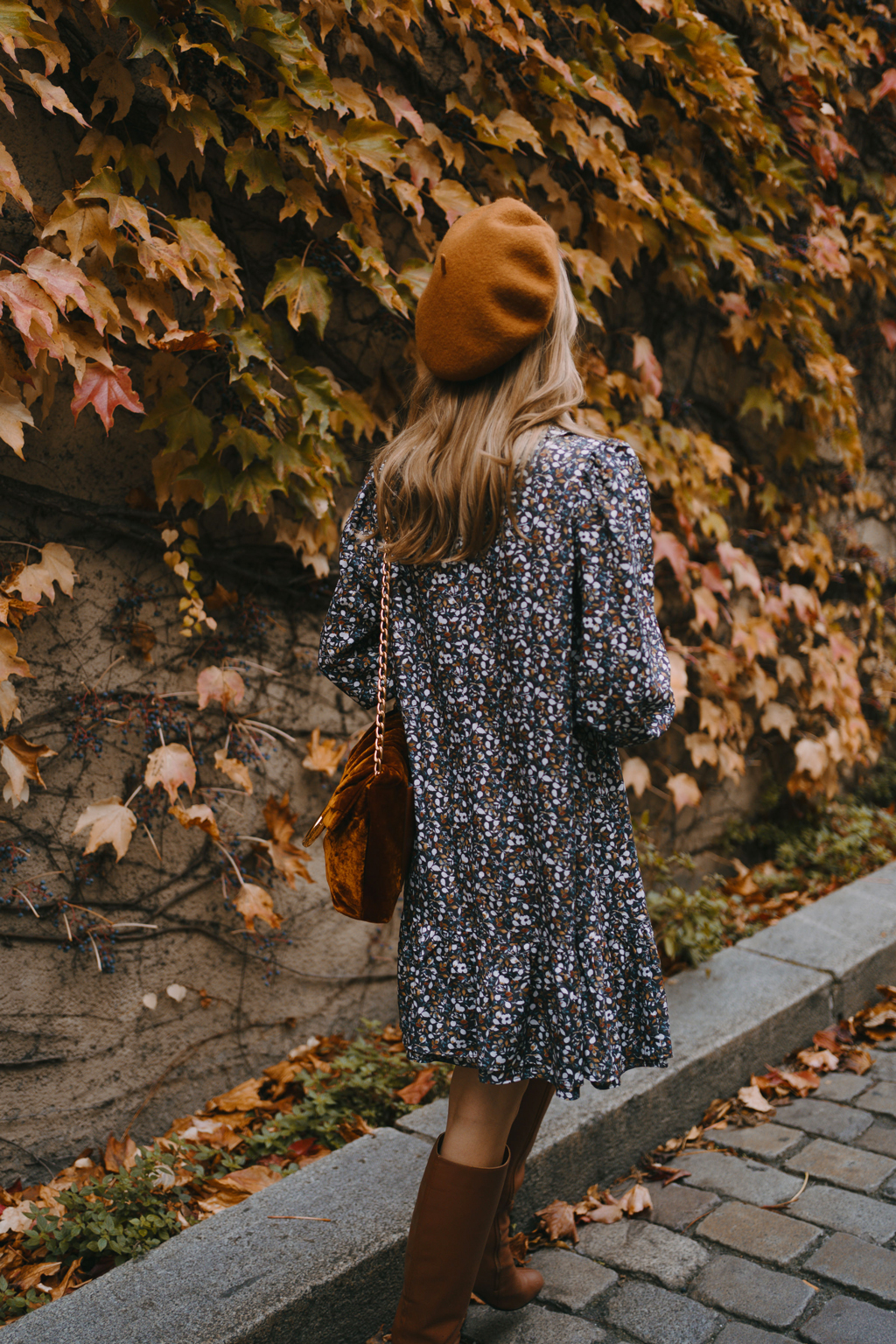 robe trapèze à micro imprimé floral 7